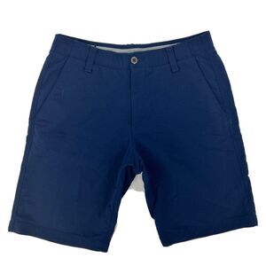 Under Armour Shorts Men's 34 Blue HeatGear UA Match Play Flat Front Golf‎